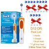 Oral-B Vitality electric toothbrush set with 12 brush heads and charger in a box