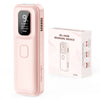 A pink IPL hair removal device is shown next to its packaging box.