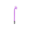A close-up view of a purple high-frequency skin rejuvenation wand.
