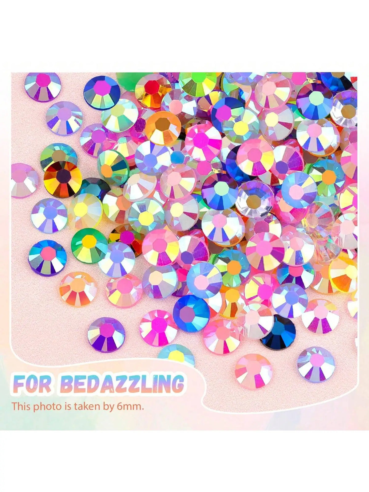 A pile of mixed color resin drill bits and glitter for DIY crafting