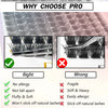 Comparison chart showing the benefits of a PRO lash product versus a wrong product, highlighting allergy safety and lash inte
