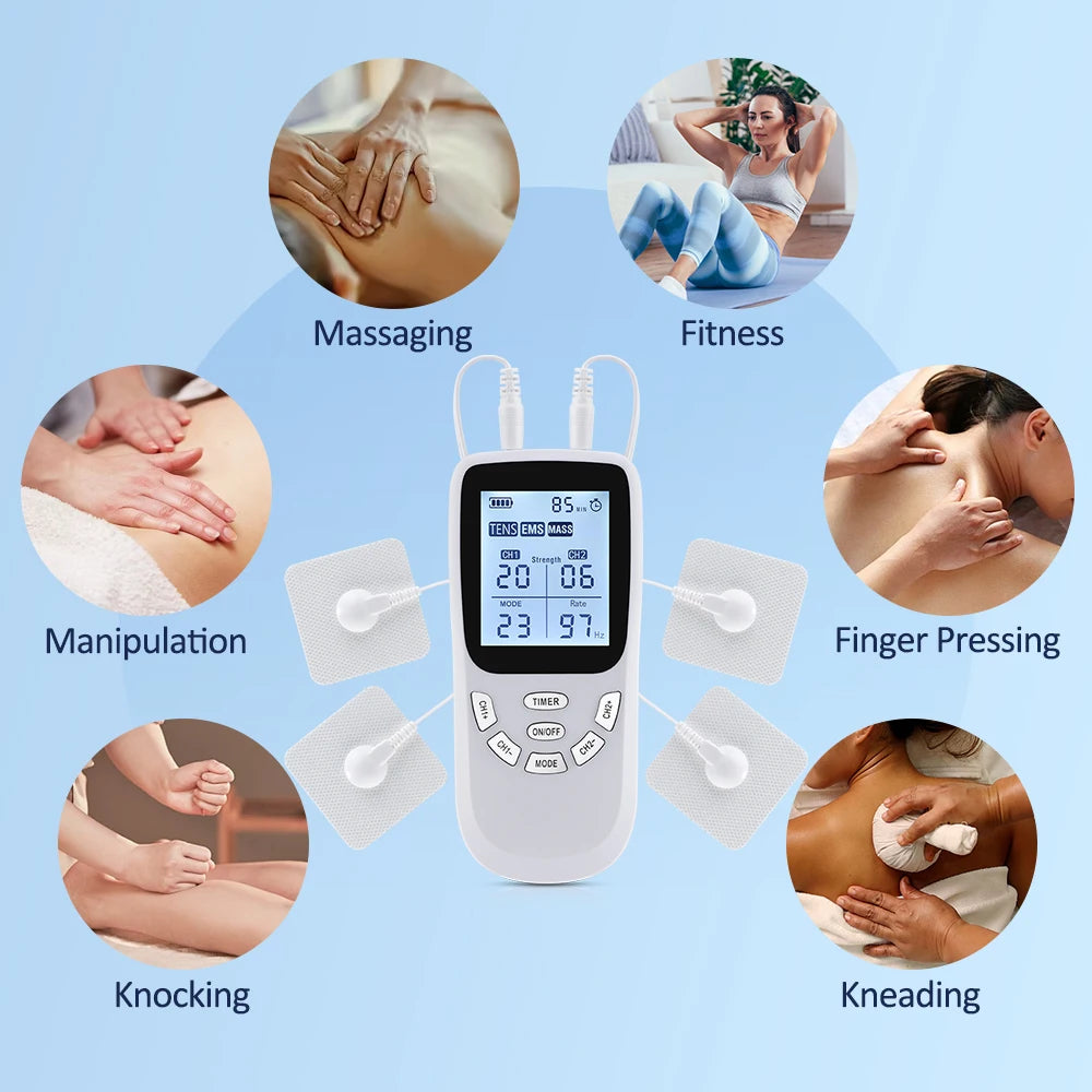 Multifunktions-Elektro-Muskelstimulator mit Massage-, Fitness- und Fingerdruckfunktionen