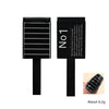 A set of three black cat eye nail magnet wands for 3D nail art, with one wand shown in detail.