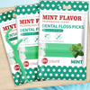 Paquet de ficelles dentaires professionnelles saveur menthe fraîche avec une conception plus fine et plus solide