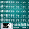Un set de 240 tips en gel souple de différentes tailles et formes pour ongles acryliques.