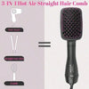 A set of 3-in-1 hot air straight hair comb, dryer, and straight hair stick tools.