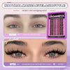 Comparaison avant/après : application de cils de manga naturels pour un regard glamour
