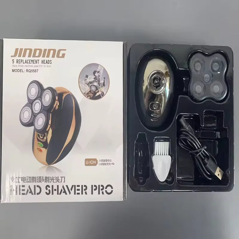 Eine Box und Verpackung für Ersatzköpfe (Heads) zum Bartrasierer Jinding 5.