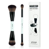 A set of Jessup makeup brushes including a powder brush and a blending brush in black and white.