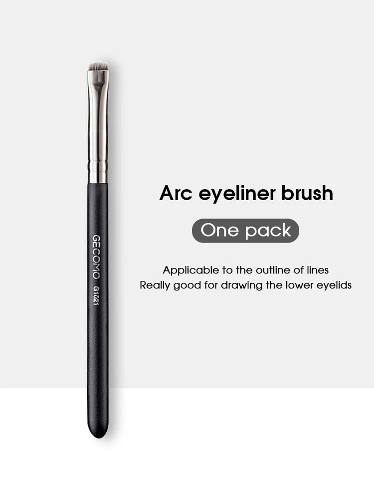 A single black Arc eyeliner brush is shown against a light background.