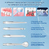A collection of four replacement nozzles for an oral water flosser, including a standard jet tip, periodontal tip, orthodonti
