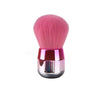Pinceau à ongles professionnel rose avec ferrule argent métallique.