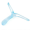 A clear, reusable eyebrow shaping stencil kit with a flexible plastic frame.