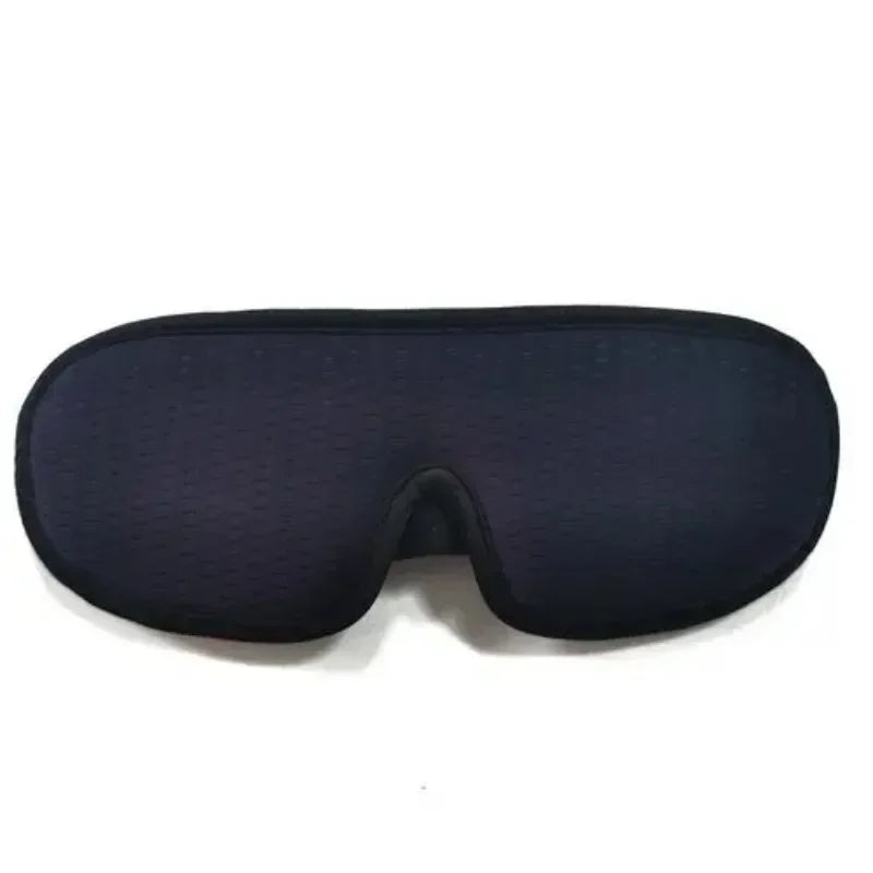 Black comfortable 3D sleeping eye mask designed for sleep