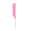 A bright pink 5-in-1 professional hair styling comb set with fine teeth.