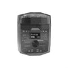 A black portable magnetic electric shaver for men with a rectangular body and control panel.