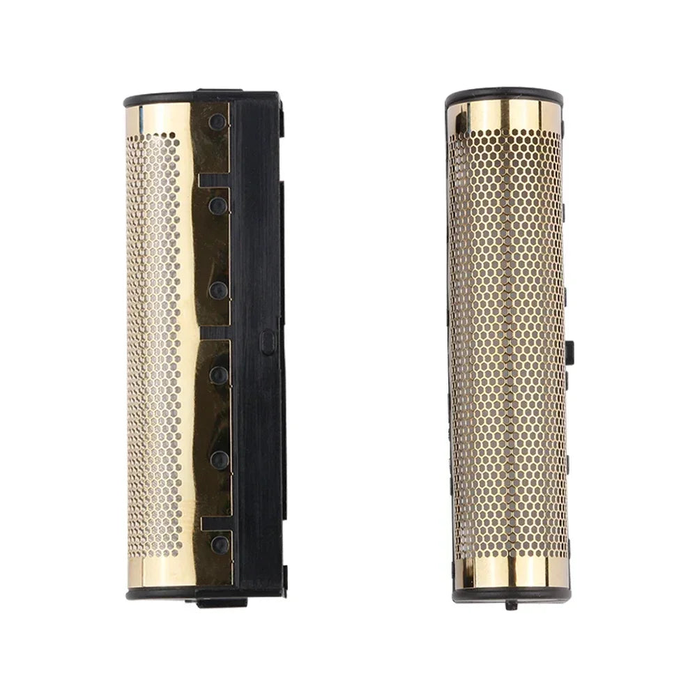 Replacement blades for a Babyliss Pro electric shaver, shown in black and gold packaging.