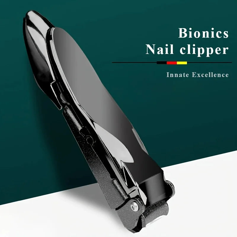 A black Bionics nail clipper is shown in a profile view with an innate excellence rating.