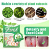 Detox foot patches for stress relief and detoxification showing various plant extracts like wormwood and ginseng