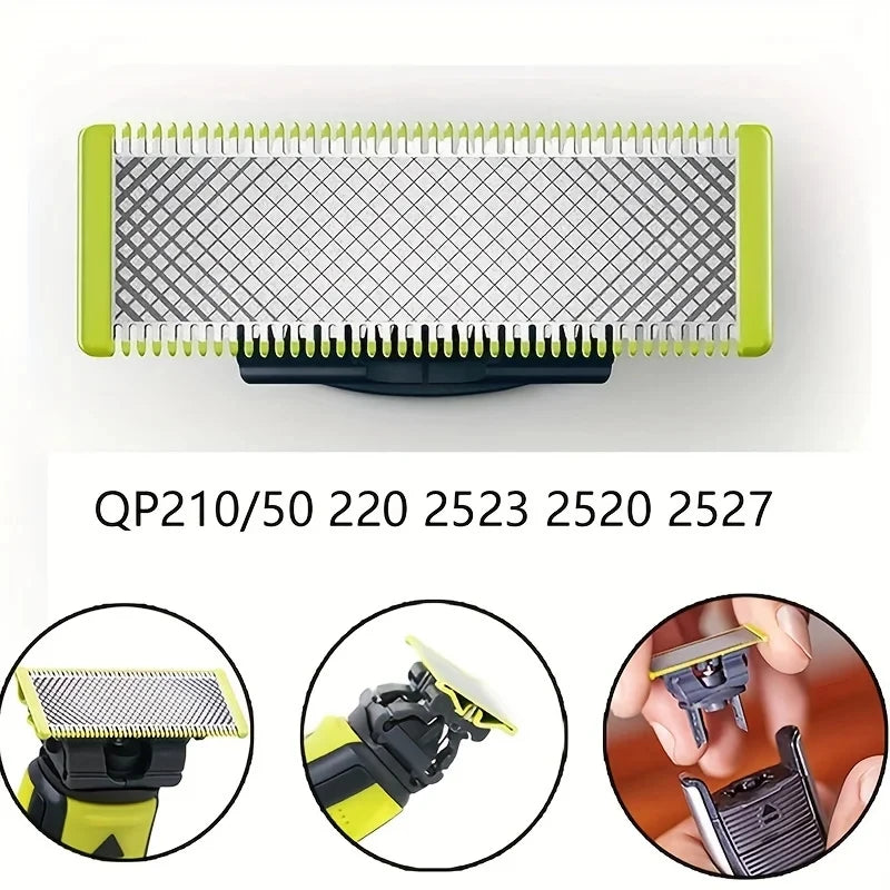 Replacement shaver blades including various sizes QP210/50, 220, 2523, 2520, and 2527