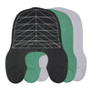 Reusable silicone hair dyeing cape and cutting collar in black, green, and white.