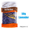 A package of 50g Lavender Hard Wax Beans for hair removal