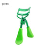 A green professional eyelash curler set with metal and silicone components.
