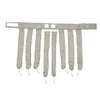 A set of removable heatless hair curlers for overnight styling in a light beige color.