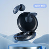 A pair of Quiet Blue reusable silicone ear plugs shown open on a light blue background.
