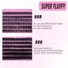 A product image showing two lash clusters kits, labeled 60D and 80D, for eyelash extensions.