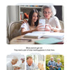 A collage showing seniors reading, working on a laptop, and walking, demonstrating the benefit of clear reading glasses.