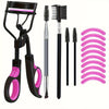 Professionelles Set zum Formen von Wimpern und Augenbrauen, inklusive Pinzetten, Pinseln und verschiedenen Formwerkzeugen.