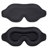 Black 3D contoured sleep mask designed for deep, uninterrupted rest.