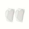 Une paire d'outils Gua Sha en acier inoxydable en forme de cœur.