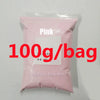 A bag of pink acrylic powder, labeled 100g/bag.