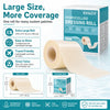 A roll of Khazix hydrocolloid dressing roll with various size options and features shown on a white background.