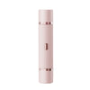 A tall, pink electric body and hair removal razor with a ribbed texture.