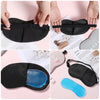 Masque pour les yeux noir, pochette de glace avec gel bleu pour la relaxation