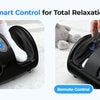 Schwarzer Shiatsu-Fuß- und Wadenmassierer mit Touchpanel und Fernbedienung