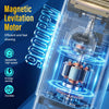 Close-up of a shaver motor featuring magnetic levitation technology and high-speed components.