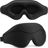 Black 3D memory foam sleep mask designed for deep rest