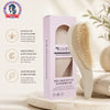 A light purple anti-static detangling comb with scalp massage tips is shown next to its packaging.