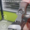 A close-up of a German Seiko automatic nail storage tool and cutting knife set being held by a hand.