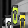 A set of Kemel household multi-functional hair trimmers and clippers displayed on a dark gray background.