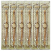 Set aus natürlichen Holzmiswak-Zahnbürsten in einzelnen klaren Kunststoffhüllen.