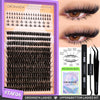 Goinneya lashes kit showing upper and bottom lashes with bond and tweezers