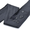 Black disposable neck paper with several small holes for salon procedures