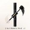 A black tube of Befer Bond & Seal 2 in 1 lash adhesive and remover kit with a brush shown against a light background.