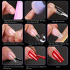 Step-by-step guide showing how to repair, attach, shape, and finish acrylic nails.