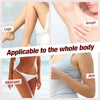 A collage showing the 3-in-1 electric mini shaver applied to legs, arms, and bikini area of the body.